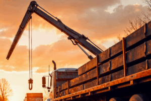 Operador de Camió Grua Auto Carregant
